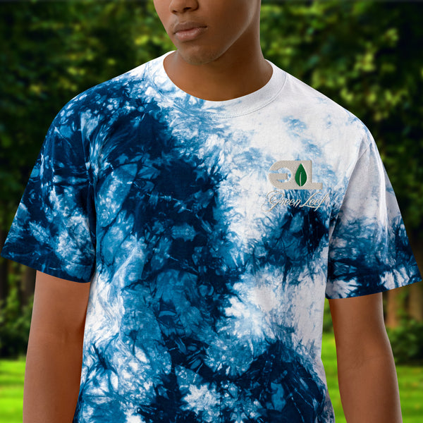 GL Embroidered Oversized tie-dye t-shirt